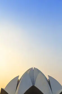 India, Delhi, New Delhi, Bahai House of Worship know as the The Lotus Temple