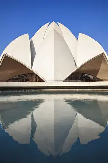 Mother Temple Prints: India, Delhi, New Delhi, Bahai House of Worship know as the The Lotus Temple