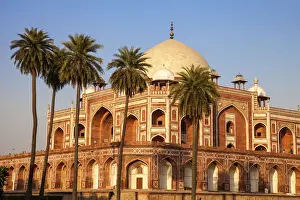 India, Delhi, New Delhi, Humayuns Tomb - the tomb of the Mughal Emperor Humayun