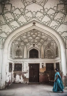 India, Delhi, Old Delhi, Red Fort, Hathi Pol (Elephant gate)