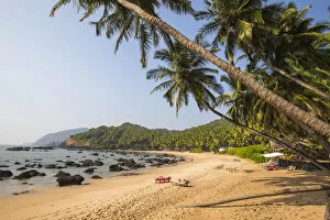 Images Dated 26th March 2018: India, Goa, Kakolem beach, also known as Tiger beach