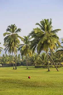 Images Dated 26th March 2018: India, Goa, Rajbach beach, Golf course at Liat hotel