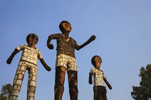 India, Haryana and Punjab, Chandigarh, Nek Chands Rock Garden, Sculptures