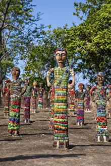 India, Haryana and Punjab, Chandigarh, Nek Chands Rock Garden, Sculptures made
