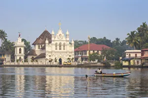 Images Dated 30th April 2020: India, Kerala, Alappuzha (Alleppey), Alappuzha (Alleppey) backwaters, St