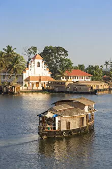 Images Dated 30th April 2020: India, Kerala, Alappuzha (Alleppey), Alappuzha (Alleppey) backwaters