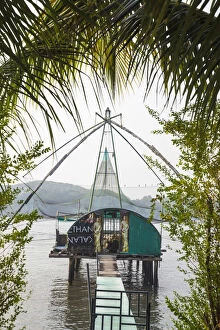 India, Kerala, Cochin - Kochi, Chinese fishing nets