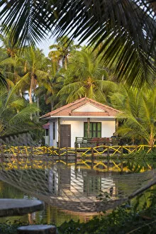 Images Dated 30th April 2020: India, Kerala, Kollam, Resort bungalow on Munroe Island