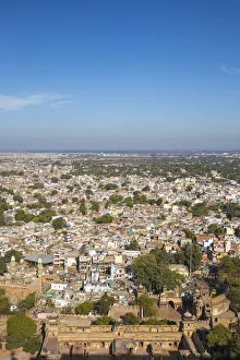 Gwalior Fort Prints: India, Madhya Pradesh, Gwalior, View of Gwalior gate - Entrance to Gwalior Fort