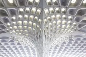 Architectural Abstracts Collection: India, Maharashtra, Mumbai, Mumbai International Airport - Chhatrapati Shivaji International