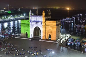 India Collection: India, Mumbai, Maharashtra, The Gateway of India, monument commemorating the landing