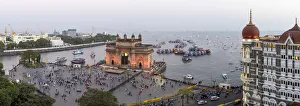 Bombay Prints: India, Mumbai, Maharashtra, The Gateway of India, monument commemorating the landing