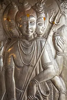 Silver Prints: India, Punjab, Amritsar, Durgiana Temple also called Lakshmi Narayan Temple, Carvings