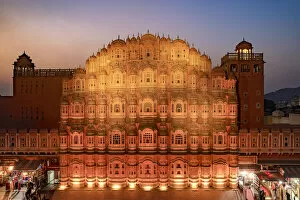 Images Dated 15th March 2019: India, Rajasthan, Jaipur, Hawa Mahal (Palace of Winds)