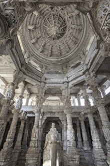 Images Dated 6th January 2012: India, Rajasthan, Ranakpur Jain Temple
