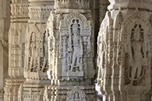 Images Dated 13th January 2014: India, Rajasthan, Ranakpur Jain Temple