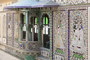 India, Rajasthan, Udaipur, City Palace Complex