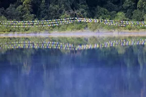 India, Sikkim, Khecheopalri Lake, - Holy lake highly revered by SKikkimese Buddhists