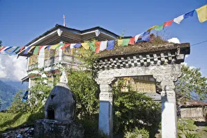 Northern India Gallery: India, Sikkim, Pelling, Pemayangtse Gompa, One of Sikkims oldest and most significant