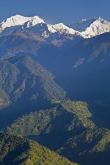 Images Dated 28th January 2009: India, Sikkim, Pelling, Upper Pelling, Kanchenjunga, Kangchendzonga range