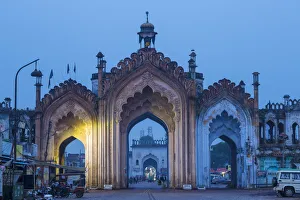 Early Morning Prints: India, Uttar Pradesh, Lucknow, Gate in the old city