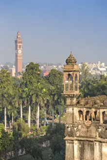 Clocks Prints: India, Uttar Pradesh, Lucknow, Hussainabad Clock Tower