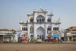 India, Uttar Pradesh, Lucknow, Ornate building opposite Chota Imambara