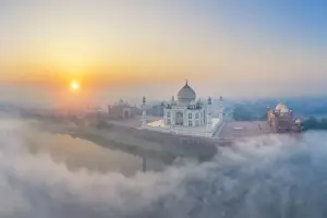 India Prints: India, Uttar Pradesh, Taj Mahal (UNESCO World Heritage Site)