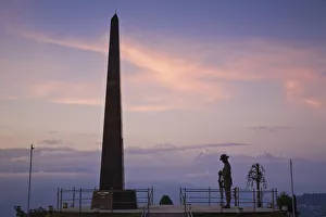 India, West Bengal, Darjeeling, Batasia Loop, Gorkha war memorial