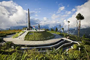India, West Bengal, Darjeeling, Batasia Loop, Gorkha war memorial
