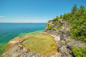 Bruce Peninsula Prints: Indian Head Cove on the Bruce Peninsula, Ontario, Canada