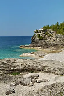 Bruce Peninsula Prints: Indian Head Cove on Georgian Bay along the Niagara Escarpment on the Bruce Peninsula