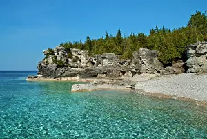 Bruce Peninsula Prints: Indian Head Cove on Georgian Bay along the Niagara Escarpment on the Bruce Peninsula