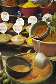 Stall Gallery: Indian spices at Victoria Street Market, Durban, KwaZulu-Natal, South Africa