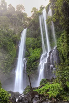 Indonesia, Bali, Central Mountains, Sekumpul Waterfall