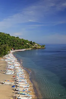 Indonesia, Bali, East Bali, Amed, Beach and coastline near Aas Village