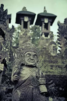 Images Dated 1st July 2013: Indonesia, Bali, North Coast, Sangsit, carvings at Pura Beji Temple, dedicated to