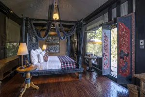 Images Dated 25th March 2020: Indonesia, Bali, Ubud, Capella resort. Interior of one of the bedrooms