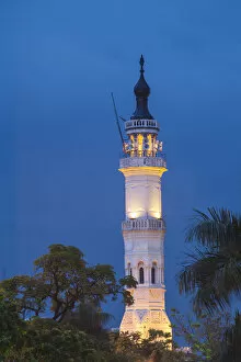 Images Dated 5th November 2012: Indonesia, Sumatra, Medan, Minaret of the Great Mosque