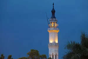 Images Dated 5th November 2012: Indonesia, Sumatra, Medan, Minaret of the Great Mosque