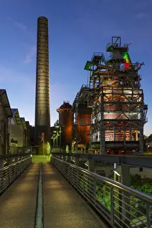 Industry Prints: Industrial memorial and cultural center of the old ironworks at Neunkirchen, Saarland