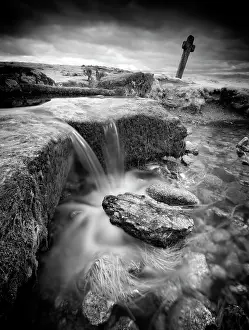 Infrared Prints: Infrared view of The Windy Post and Grimstone and Sortridge Leat