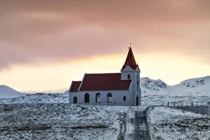 Ingjaldsholl church, Snaefells Peninsula, Vesturland, Iceland