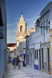 Images Dated 2nd September 2008: Ingreja de Santo Antonio and Lagos town center, Algarve, Portugal