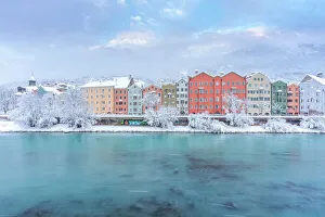 Marktplatz Prints: Inn river, Marktplatz, Innsbruck, Tyrol, Austria