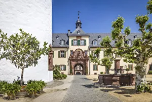 Inner courtyard of Bad Homburg Palace, Taunus, Hesse, Germany