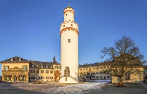 Inner courtyard of Bad Homburg Palace, Taunus, Hesse, Germany