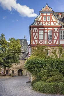 Inner courtyard of Idstein Castle, Hessen, Germany, Hesse, Germany