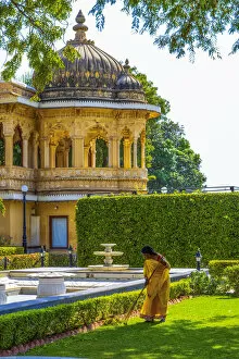 Udaipur Collection: Inside the Taj Lake Palace on Lake Pichola in Udaipur, Rajasthan, India, Asia