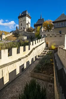 Images Dated 10th March 2022: Inside the walls of Karlstejn Castle, Karlstejn, Beroun District, Central Bohemian Region